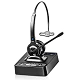 Leitner LH270 | Wireless Office Headset with Microphone | Computer & Telephone Headset | Phone Headset Compatible with 99% of Desk Phones | Wireless USB Headset and RJ9 Headset for Landline Phone