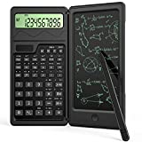 Byjogger Calculator, Scientific Calculators 10-Digit LCD Display Financial Calculator with Writing Tablet, Portable Solar Calculator Desk Calculator for High School, College, Finance, Office