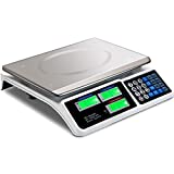 Goplus 66 LB Deli Scale Price Computing Commercial Food Produce Electronic Counting Weight (Silver)
