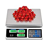 EASIGO 88LB Digital Price Scale Electronic Price Computing Scale LCD Digital Commercial Food Meat Weight Scale, Upgraded Version