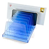 OfficemateOIC Blue Glacier Standard Sorter, 7 Compartments, Transparent Blue (23214)