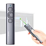 NORWII N95 Green Light Pointer, 330 FT Long Control Range Designed for Large Occasion, Rechargeable Wireless Presenter Remote Presentation USB PowerPoint PPT Clicker for Mac, Laptop, Computer