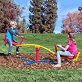 Gym Dandy Spinning Teeter Totter - Impact Absorbing Kids Playground Equipment - 360 Degree Rotation