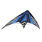 WindNSun EZ Sport 70 Polyester Ripstop Dual Control Sport Kite, Stripe Blue
