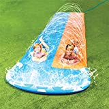 JOYIN 20ft Slip and Slide Water Slide with 2 Bodyboards, Slip n Slide Summer Toy with Build in Sprinkler for Backyard and Outdoor Water Toys Play 20ft x 62in