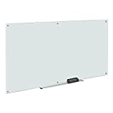 Amazon Basics Glass Board, Non-Magnetic Dry Erase White Board, Frameless, Infinity, 8 x 4 Foot