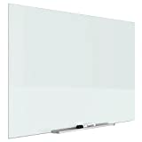 Quartet Glass Dry Erase Board, Whiteboard / White Board, Magnetic, 50' x 28', White Surface, Frameless, InvisaMount (G5028IMW)