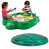 Turtle Sandbox with Cover for Kids Outdoor Creative Play , New
