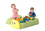 Simplay3 Caterpillar Sandbox with Lid, Kids Plastic Sandbox with Lid for Outdoor and Sensory Play