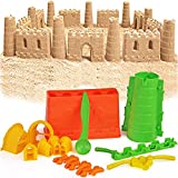 Liberty Imports Beach Builder Create-A-Sand Castle Building Mold Kit Toy for Kids (18 Pcs)