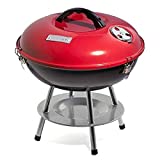 Cuisinart CCG190RB Inch BBQ, 14.5' x 14.5' x 15', Portable Charcoal Grill, 14' (Red)