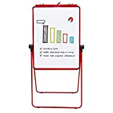 VIZ-PRO ECO Magnetic U-Stand Whiteboard/Flipchart Easel, 28 X 36 Inches, Red