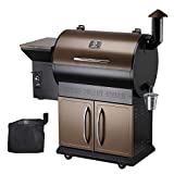 Z GRILLS Wood Pellet Grill Smoker with Digital Controls, Cover, 700 sq. in. Cooking Area for Outdoor BBQ, Smoke, Bake and Roast, 700D