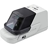 MAX USA CORP. EH-70FII Heavy Duty Electric Flat Clinch Stapler - Powerful, Noiseless, Rapid, Automatic, Touchless Equipment, Gray/Black
