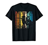 Distressed Retro Paintball Tshirt For Men Women Gift Shirt T-Shirt