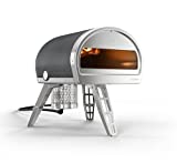 ROCCBOX Gozney Portable Outdoor Pizza Oven - Includes Professional Grade Pizza Peel, Built-In Thermometer and Safe Touch Silicone Jacket - Propane Gas Fired, With Rolling Wood Flame - Grey
