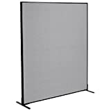 Global Industrial 60-1/4'W x 72' H Freestanding Office Partition Panel, Gray