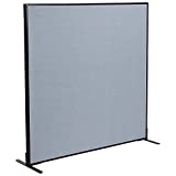 Global Industrial 60-1/4'W x 60' H Freestanding Office Partition Panel, Blue