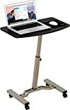 Height Adjustable Mobile Laptop Stand Desk Rolling Cart, Height Adjustable from 28'' to 33''
