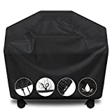 Grill Cover, BBQ Cover 58 inch,Waterproof BBQ Grill Cover,UV Resistant Gas Grill Cover,Durable and Convenient,Rip Resistant,Black Barbecue Grill Covers,Fits Grills of Weber,Brinkmann etc