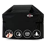 Grillman Premium BBQ Grill Cover, Heavy-Duty Gas Grill Cover for Weber Spirit, Weber Genesis, Char Broil etc. Rip-Proof & Waterproof (64' L x 24' W x 48' H, Black)