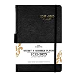 2022-2023 Planner - 2022-2023 Weekly Monthly Planner July 2022 - December 2023, 6.4'' x 8.5'' Planner 2022-2023 with Leather Cover, Pen Holder, Elastic Closure, 24 Ruled pages