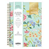 Day Designer for Blue Sky 2022-2023 Academic Year Weekly and Monthly Planner Notes, 5.8' x 8.6', Frosted Cover, Climbing Floral Mint (137884-A23)