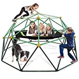 SMkidsport Dome Climber with Canopy, 10 FT Climbing Dome for Kids,1000 LBS Capacity, Rust and UV Resistant Steel, Be Applicable Garden, Backyard, Playground and More Indoor/ Outdoor Places (Green)
