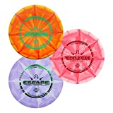 Dynamic Discs 3 Disc Prime Burst Starter Set | Set Includes a Prime Judge, Prime Truth, and Prime Escape | Maximum Distance Frisbee Golf Driver | Frisbee Golf Stamp and Color Will Vary