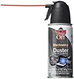 Falcon Dust, Off Compressed Gas (152a) Disposable Cleaning Duster, 1, Count, 3.5 oz Can (DPSJB),Black