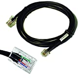 APG Printer Interface Cable | CD-101A | Cable for Cash Drawer to Printer Connection | 1 x RJ-12 Male - 1 x RJ-45 Male | Connects to EPSON and Star Printers