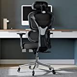 Sytas Office Chair Ergonomic Home Office Desk Mesh Chair Computer Task High Back Chair Executive Swivel Chair with 3D Adjustable Armrests, Headrest and Lumbar Support, Black