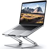 Adjustable Laptop Stand For Desk, Ergonomic Portable Computer Stand Aluminum Laptop Holder with Heat-Vent to Elevate Laptop, MacBook, Air, Pro, Dell XPS, Samsung, 11-17' All Laptop Stand Holder