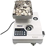 Ribao HCS-3300 High Speed Coin Counter, Heavy Duty Bank Grade Coin Sorter with Large Hopper, Two-Year Warranty
