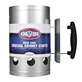 KINGSFORD Heavy Duty Deluxe Charcoal Chimney Starter | BBQ Chimney Starter for Charcoal Grill and Barbecues, Compact Easy to Use Chimney Starters and BBQ Grill