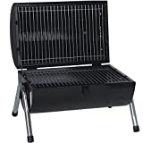 Musment Charcoal Grill，Portable Camping Grill BBQ Grill for Camping Patio Backyard Outdoor, Separated Large BBQ Space，Two-sided net，black