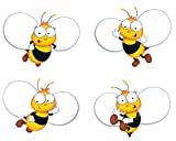 Carson Dellosa Buzz-Worthy Bees Cut-Outs—Bumble Bee Decorations for Bulletin Boards, Parties, Nametags, Invitations, Locker and Cubby Labels, Classroom Décor (45 pc)