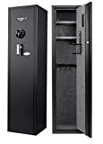 Barska AX12752 Quick and Easy Access Biometric Rifle Firearm and Long Gun Safe for Home with Optional Silent Mode & Removable Shelf