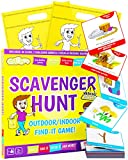 Scavenger Hunt Game for Kids - Outdoor Activities for Kids Ages 4-8 - Card Based Camping Games - Indoor Family Fun with STEM Activities for Kids - Nature Seek & Find It Game