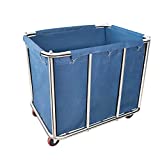 11.35 Bushel Industrial Rolling Laundry Cart,Laundry Basket Bulk Truck Commercial Household,Large Heavy Duty Laundry hampers with Wheels,35.4''Lx25.6''WX31.5''H,400L