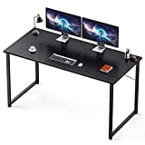 Coleshome 55 Inch Computer Desk, Modern Simple Style Desk for Home Office, Study Student Writing Desk,Black