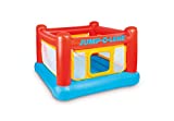 Intex Inflatable Jump-O-Lene Playhouse Trampoline Bounce House for Kids Ages 3-6 Pool Red/Yellow, 68-1/2' L x 68-1/2' W x 44' H