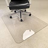 [Upgraded Version] Crystal Clear 1/5' Thick 47' x 35' Heavy Duty Hard Chair Mat, Can be Used on Carpet or Hard Floor