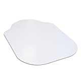Evolve 33' x 44' Clear Office Chair Mat with Rounded Corners for Low Pile Carpets, Made in The USA, C5B5003G