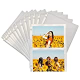 Samsill Photo Album Refills 5x7 - (100 Pack), for 400 Pictures, Photo Sleeve Inserts Fit Standard 3-Ring Binder, 2-Pocket Photo Page Holds 4 5 x 7 Photographs, Recipe Cards, Postcards, Archival Safe