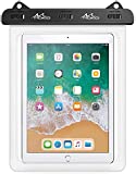 MoKo Waterproof Tablet Case, Tablet Pouch Dry Bag Fit iPad 9, iPad 10.2 2020, iPad Mini 6/5/4/3, iPad Air 5 10.9/4, Air 3 10.5, iPad Pro 11 2021/10.5, iPad 9.7, Galaxy Tab S6/S7, Tab A 9.7, up to 12'