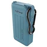 myCharge Portable Charger Waterproof Power Bank Adventure 6700mAh Internal Battery Fast Charging Rugged Heavy Duty Outdoor Small USB Battery Pack External Backup for Apple iPhone, iPad, Android – Blue