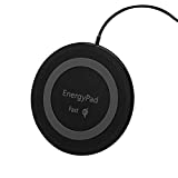 EnergyPad Wireless Charger Qi-Certified 15W Max Fast Charging Pad Fast Charge Waterproof Charger - Universal Qi Compatible with iPhone, Samsung Galaxy, AirPods, Google Pixel, and More