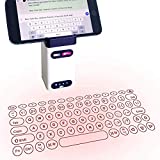 Heartbeat Laser Projection Keyboard, Bluetooth Virtual Keyboard with Keyboard/Mouse/Mobile Power/Mobile Bracket, Wireless Wired Connection Keyboard for Windows/iOS/Android