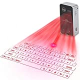 XYZLEO Wireless Laser Projection Bluetooth Virtual Keyboard,Ultra-Portable Mini Typewriter Accessory for Smart Phones, PC, iPad, Android, Windows